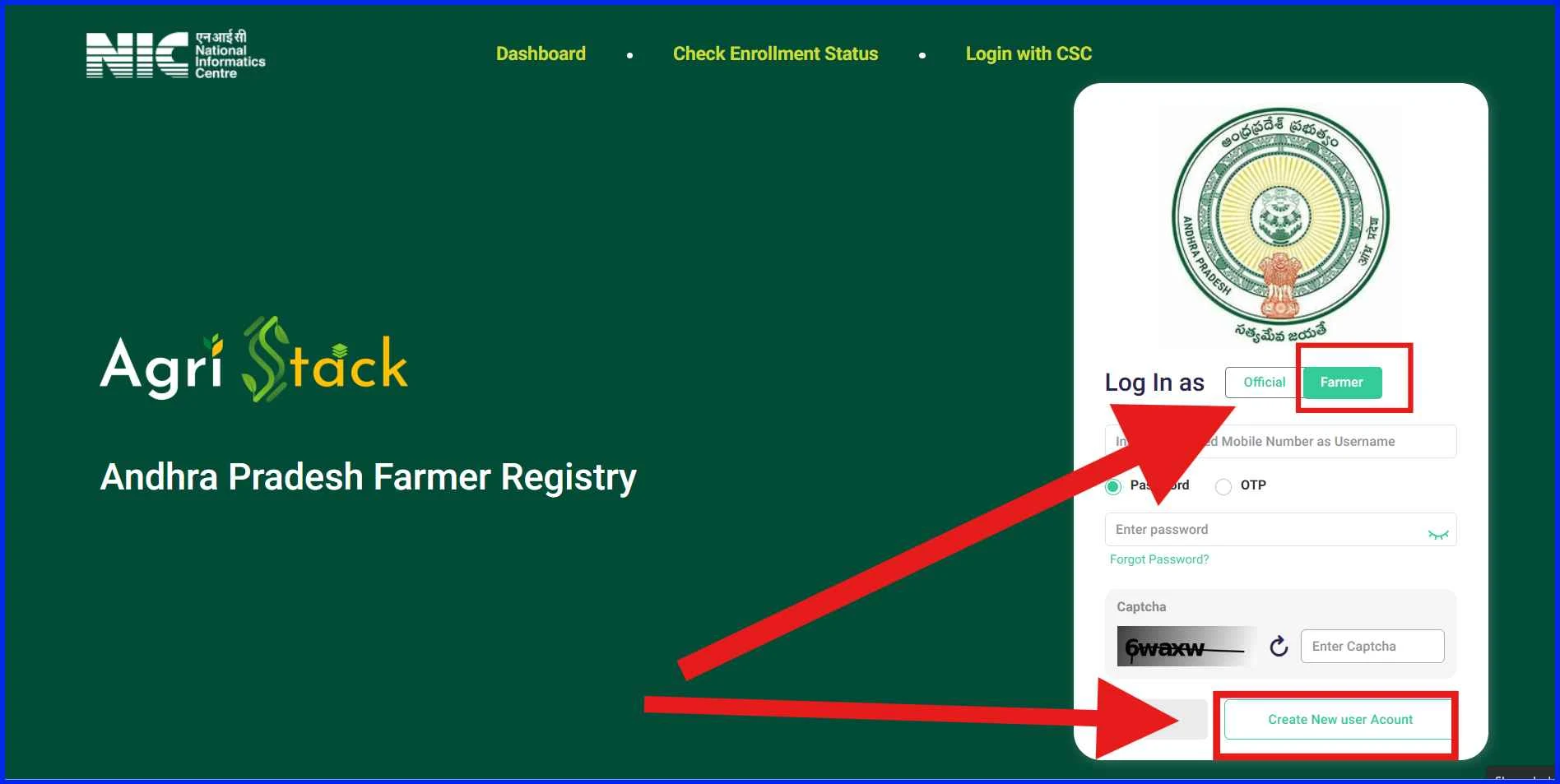 Farmer Registry Number